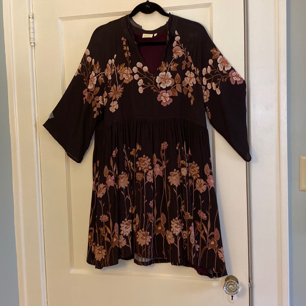 Spartina dress in shades of brown, peach